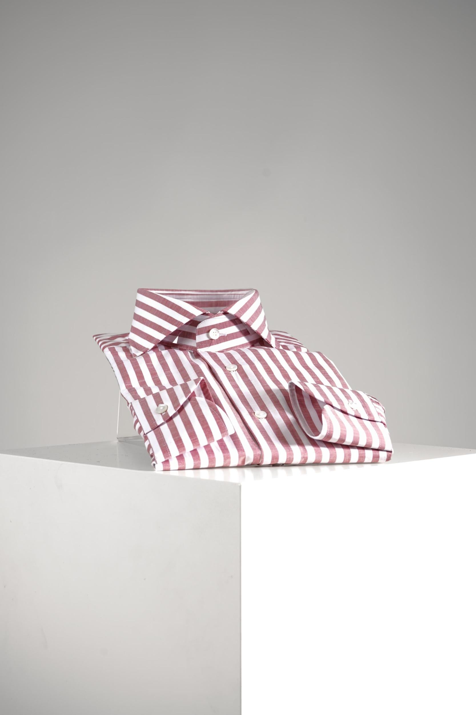 Xacus Tailor Travel Shirt White/Pink
