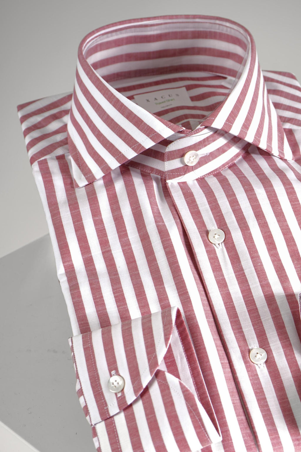 Xacus Tailor Travel Shirt White/Pink