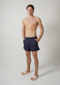 Zegna Medium Boxer Swimming Shorts Navy