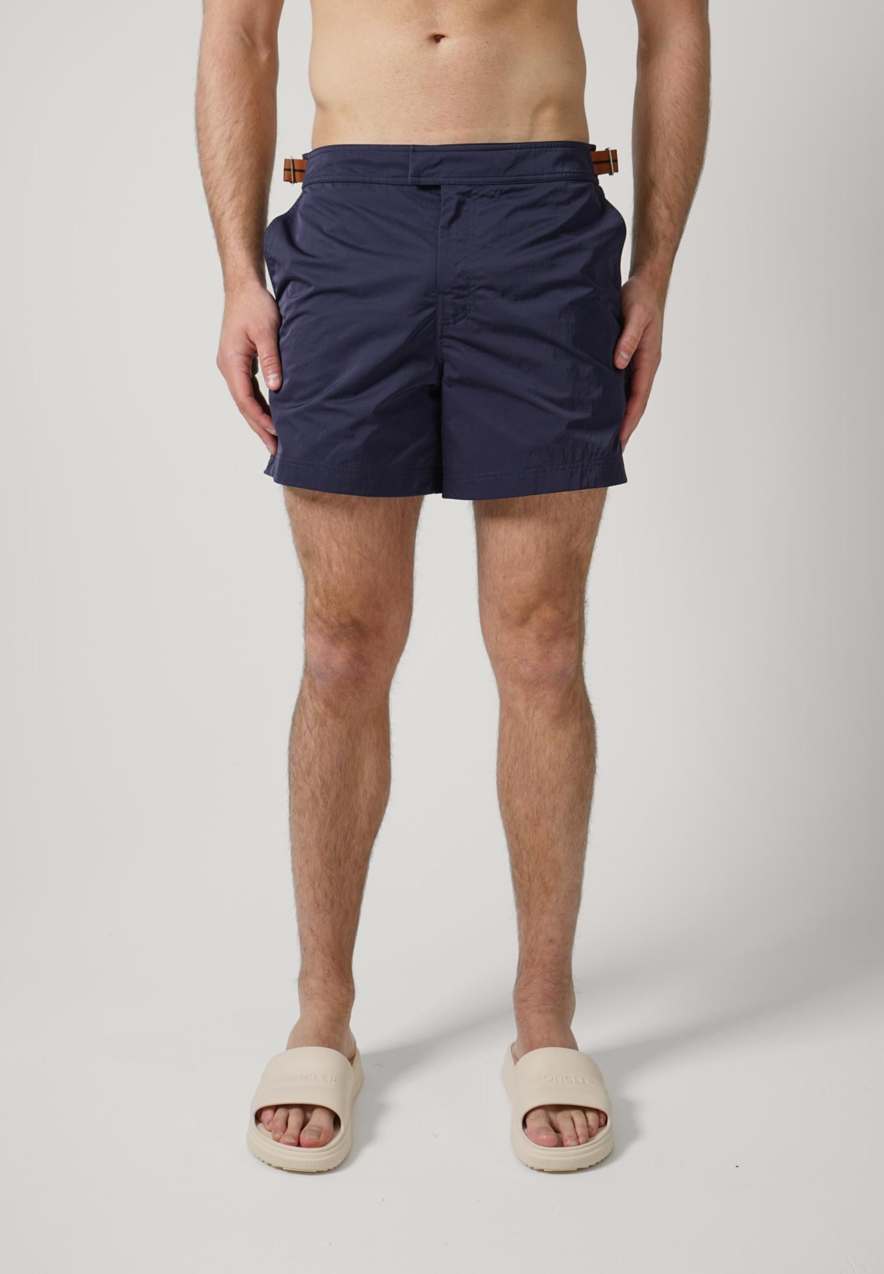 Zegna Medium Boxer Swimming Shorts Navy