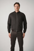 Zegna Oasi Linen Outerwear Jacket Deep Brown