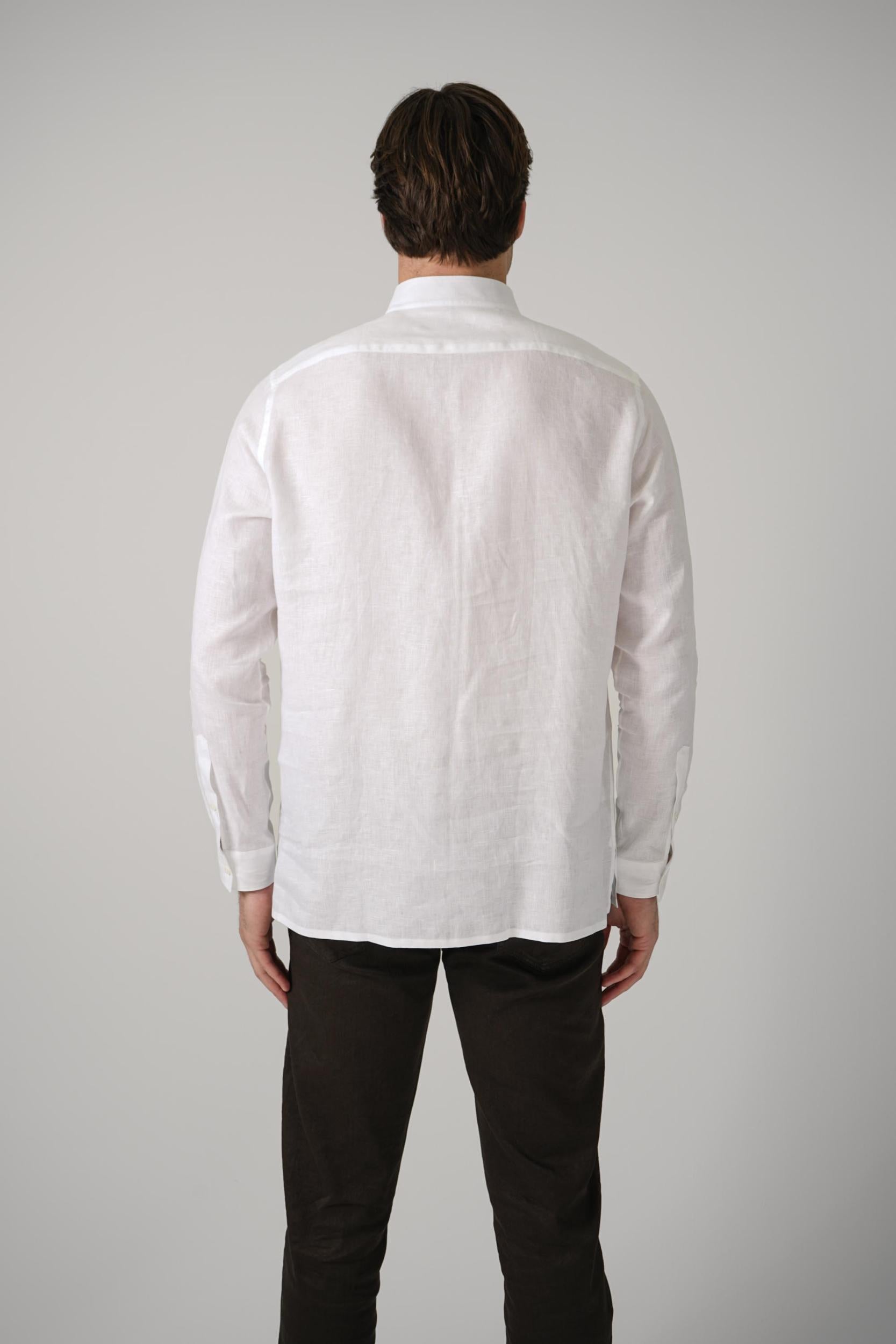Zegna Oasi Linen Shirt White