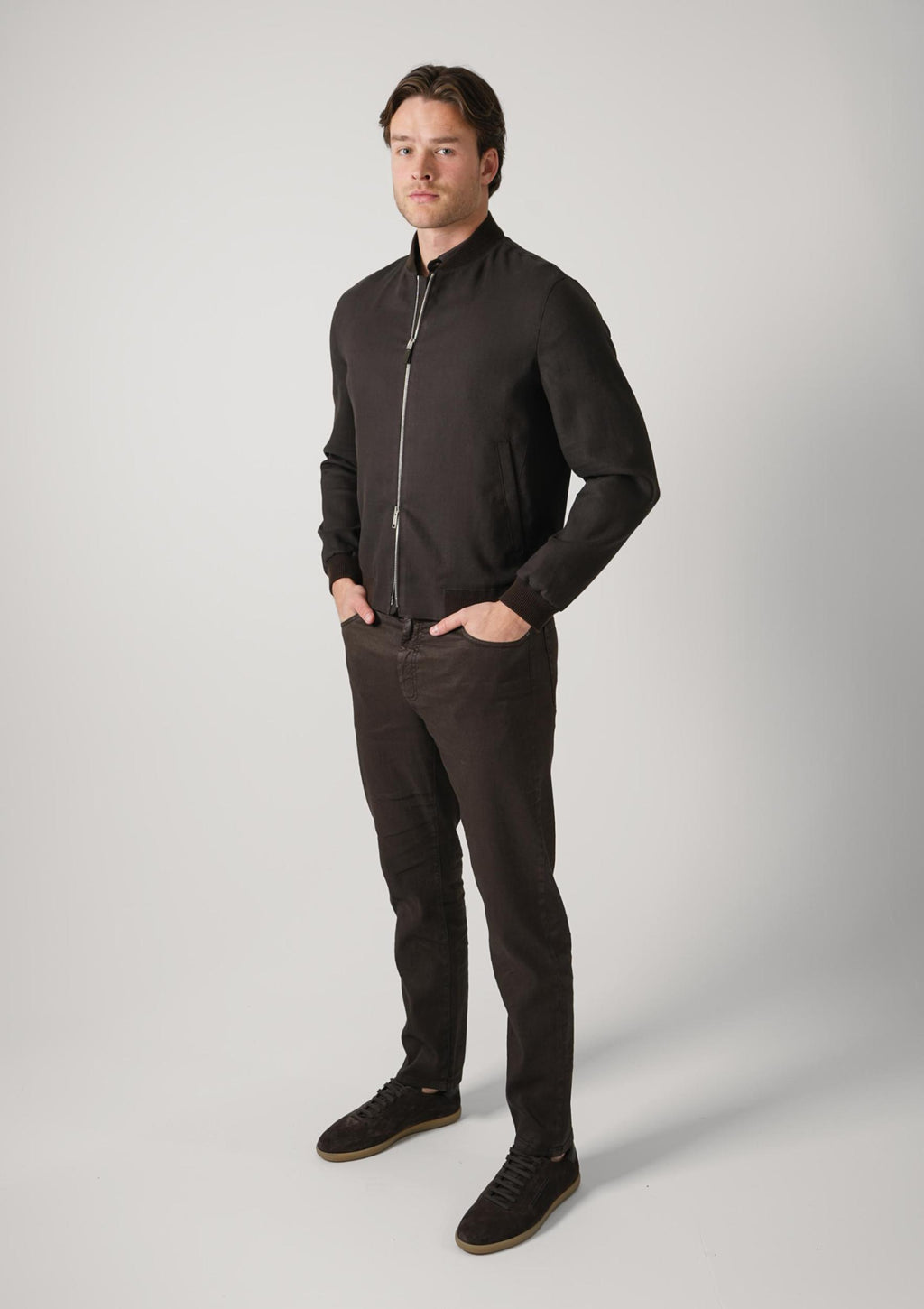 Zegna Roccia Trousers Deep Brown