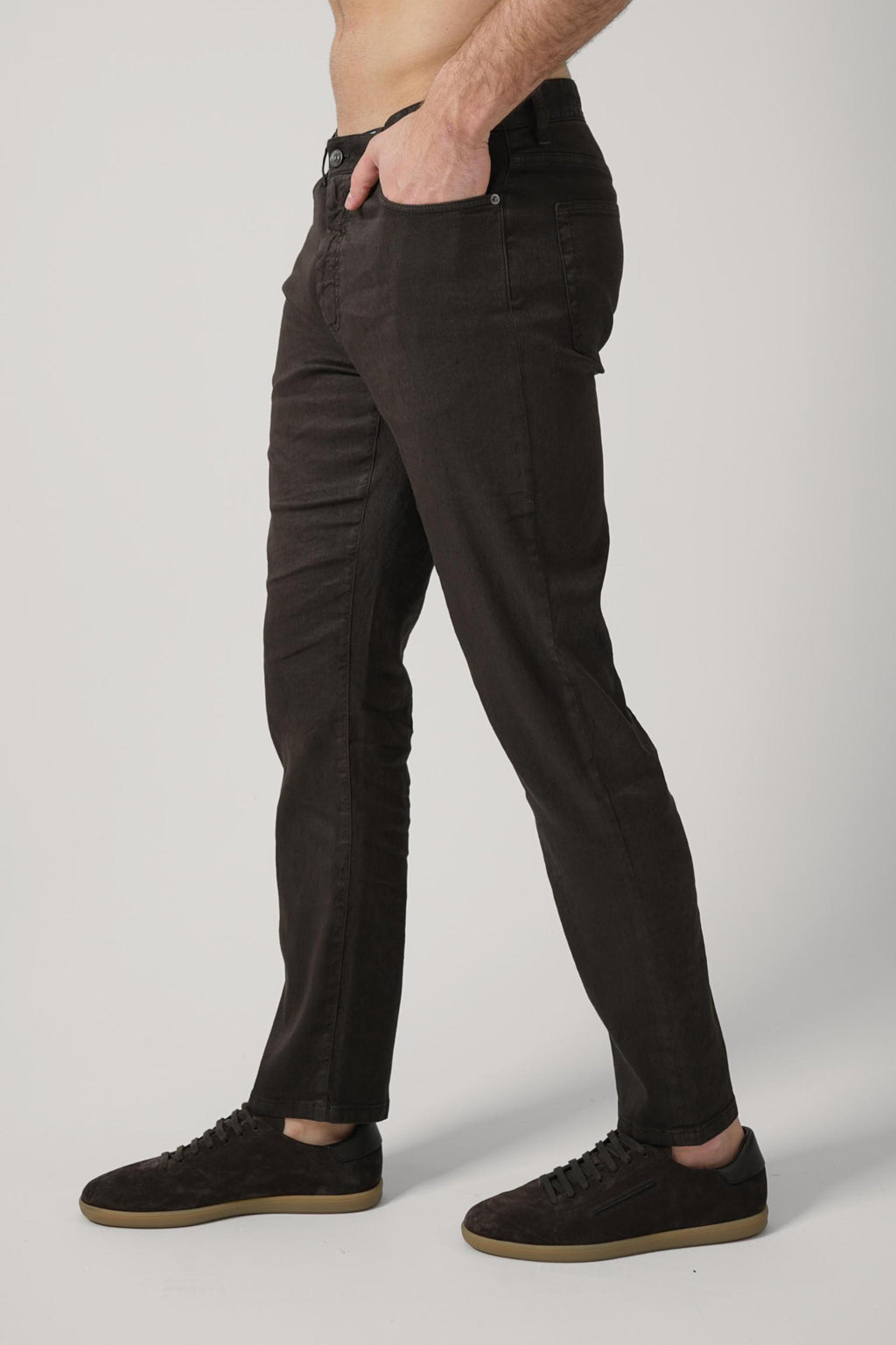 Zegna Roccia Trousers Deep Brown