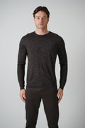 Zegna Silk Knit Longsleeve Shirt Deep Brown