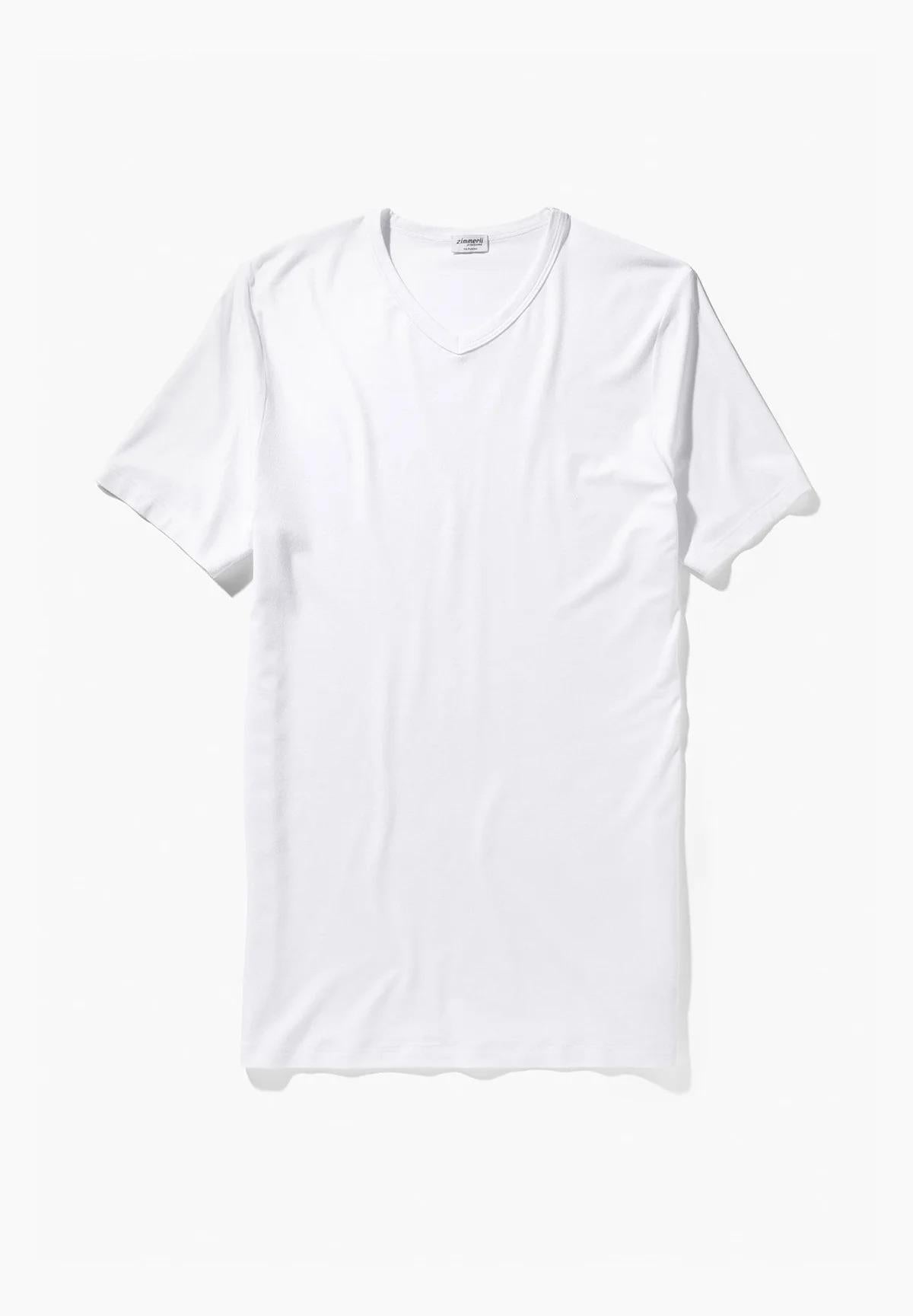 Zimmerli T-Shirt Short Sleeve V-Neck White