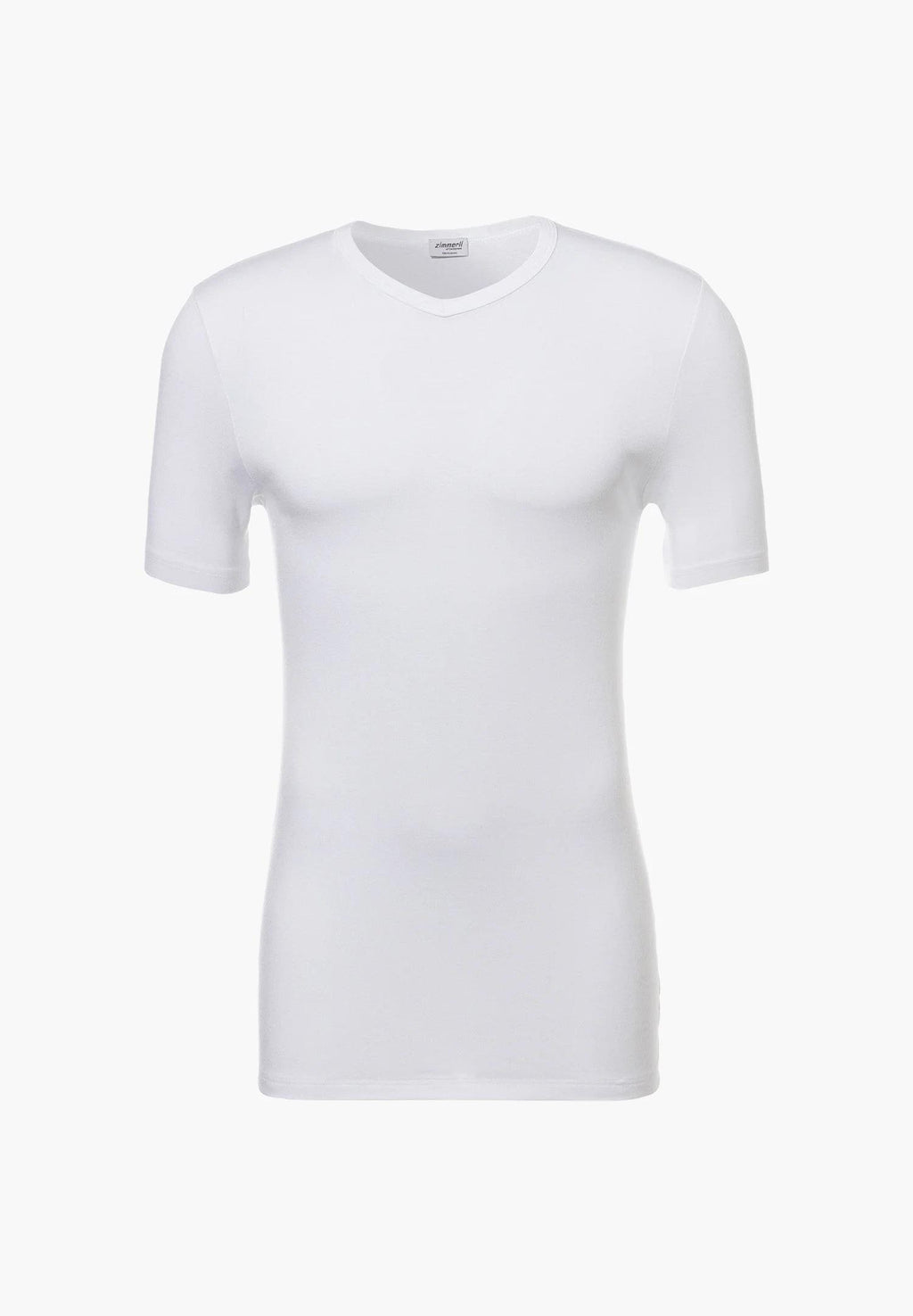 Zimmerli T-Shirt Short Sleeve V-Neck White